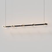 Coral Linear Bar Pendant - Clear Glass gallery detail image