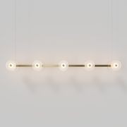 Coral Linear Bar Pendant - Frosted Glass gallery detail image