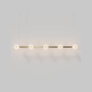 Coral Linear Bar Pendant - Frosted Glass gallery detail image