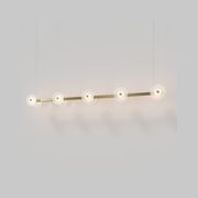 Coral Linear Bar Pendant - Frosted Glass gallery detail image