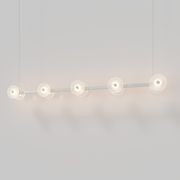 Coral Linear Bar Pendant - Frosted Glass gallery detail image
