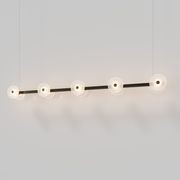 Coral Linear Bar Pendant - Frosted Glass gallery detail image