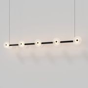 Coral Linear Bar Pendant - Frosted Glass gallery detail image