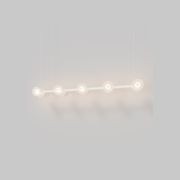 Coral Linear Bar Pendant - Frosted Glass gallery detail image