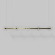 Coral Linear Bar Pendant - Clear Glass gallery detail image