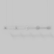 Coral Linear Bar Pendant - Clear Glass gallery detail image