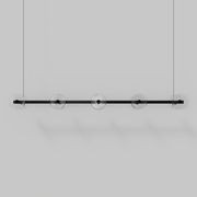 Coral Linear Bar Pendant - Clear Glass gallery detail image