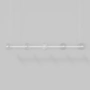 Coral Linear Bar Pendant - Clear Glass gallery detail image