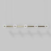Coral Linear Bar Pendant - Frosted Glass gallery detail image