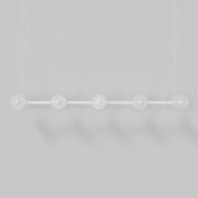 Coral Linear Bar Pendant - Frosted Glass gallery detail image