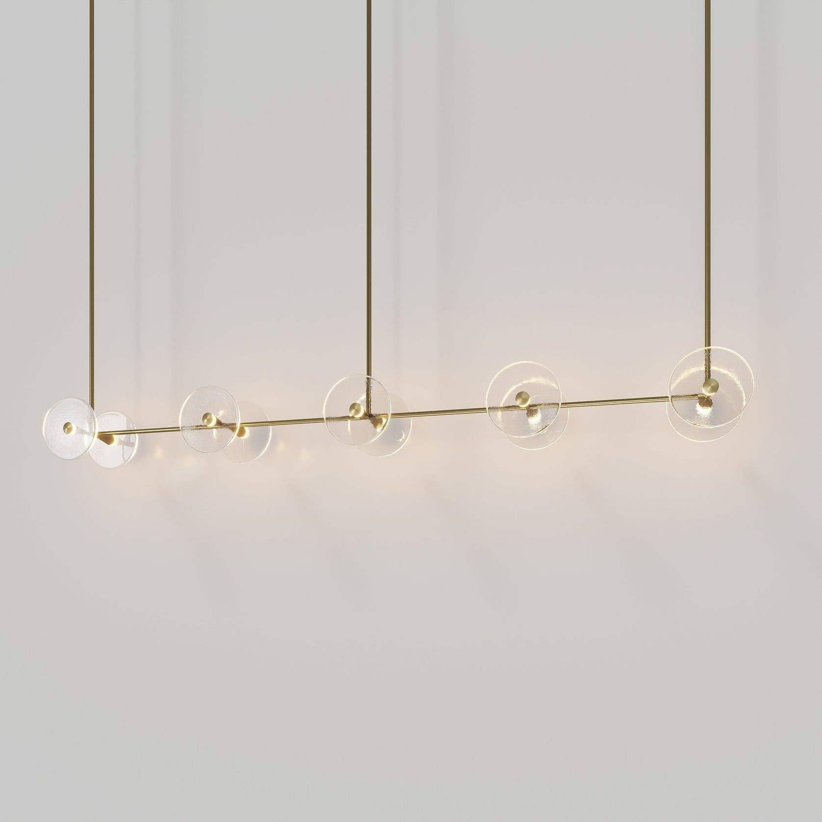 Coral Linear Rod Pendant (Ten Coral Pieces) gallery detail image
