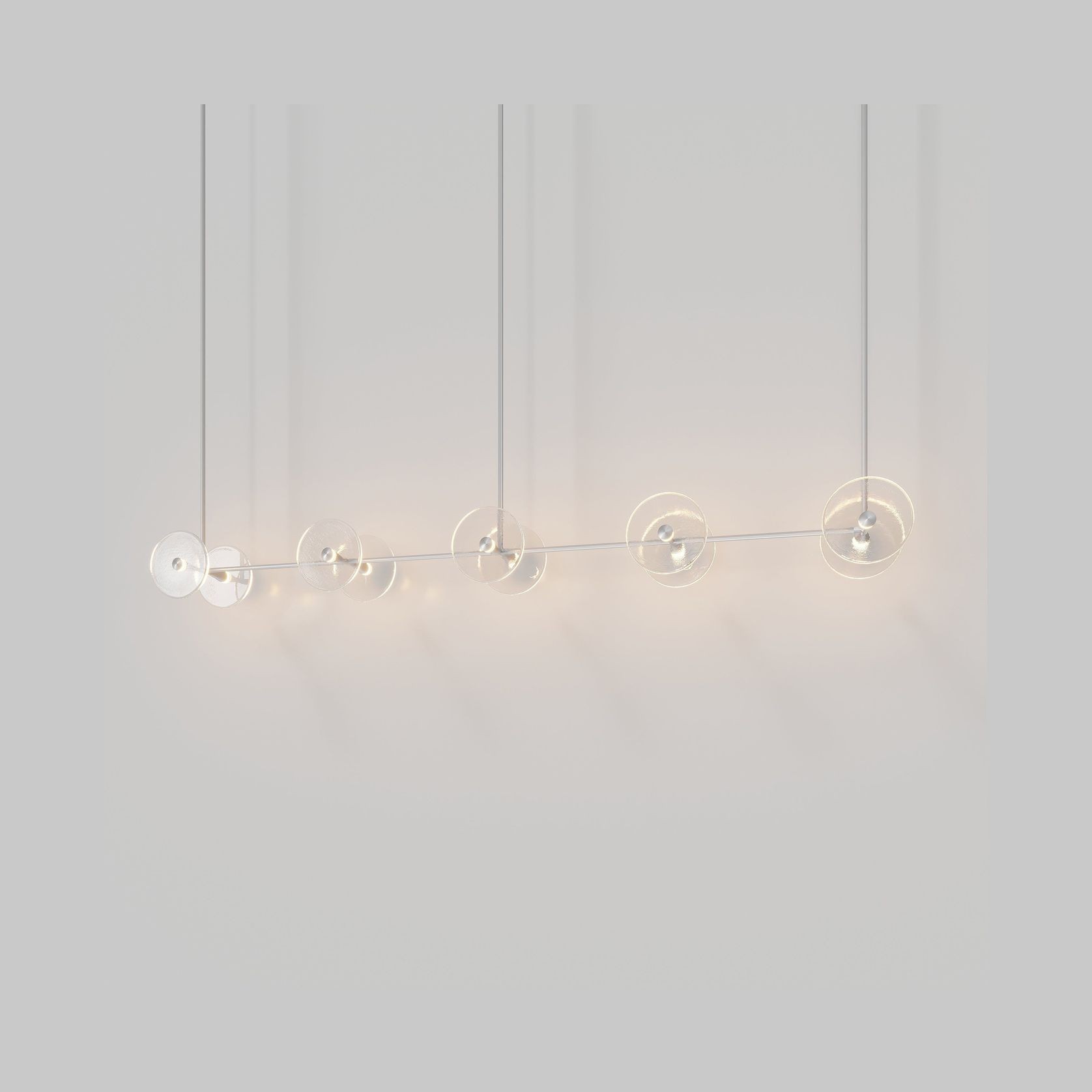 Coral Linear Rod Pendant (Ten Coral Pieces) gallery detail image
