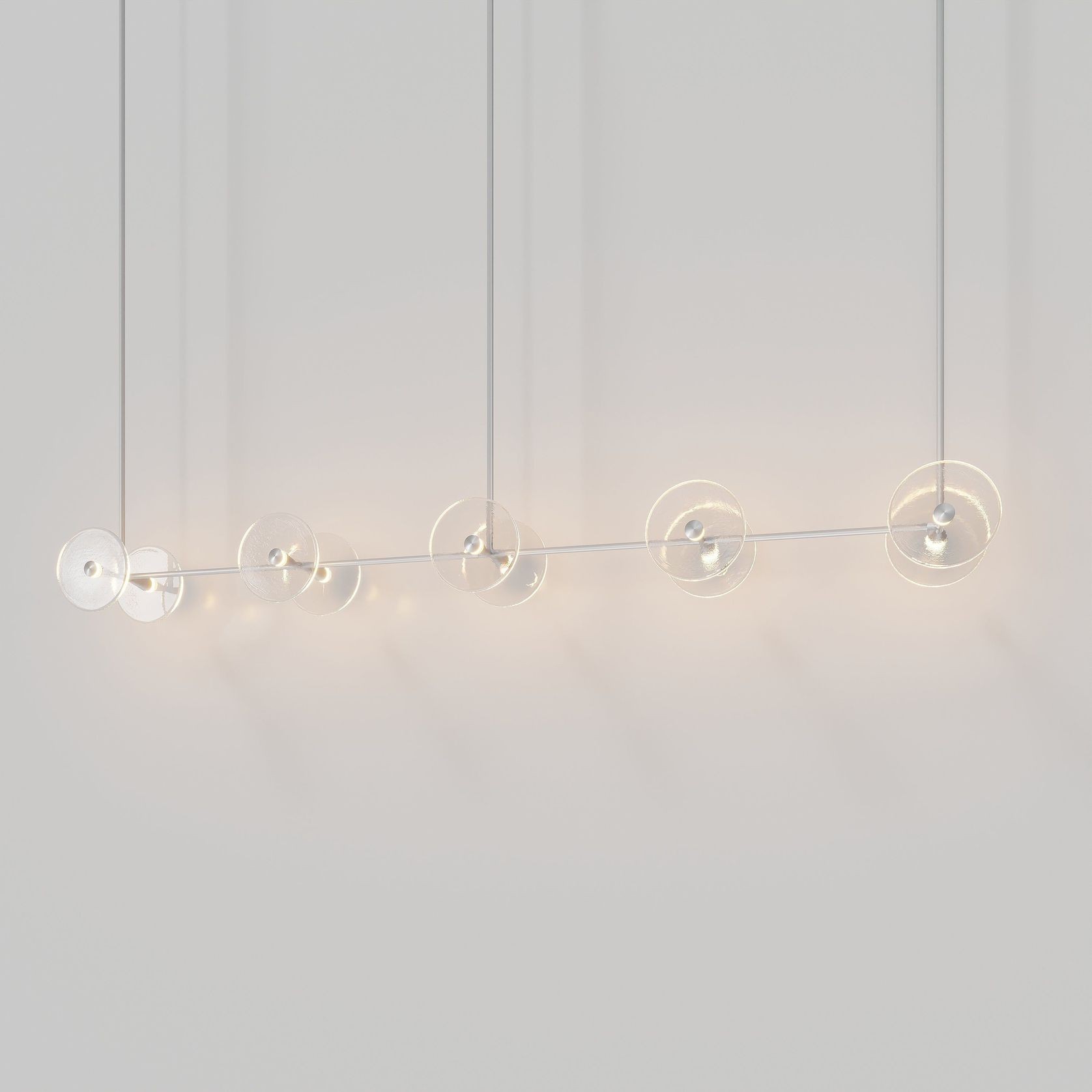 Coral Linear Rod Pendant (Ten Coral Pieces) gallery detail image