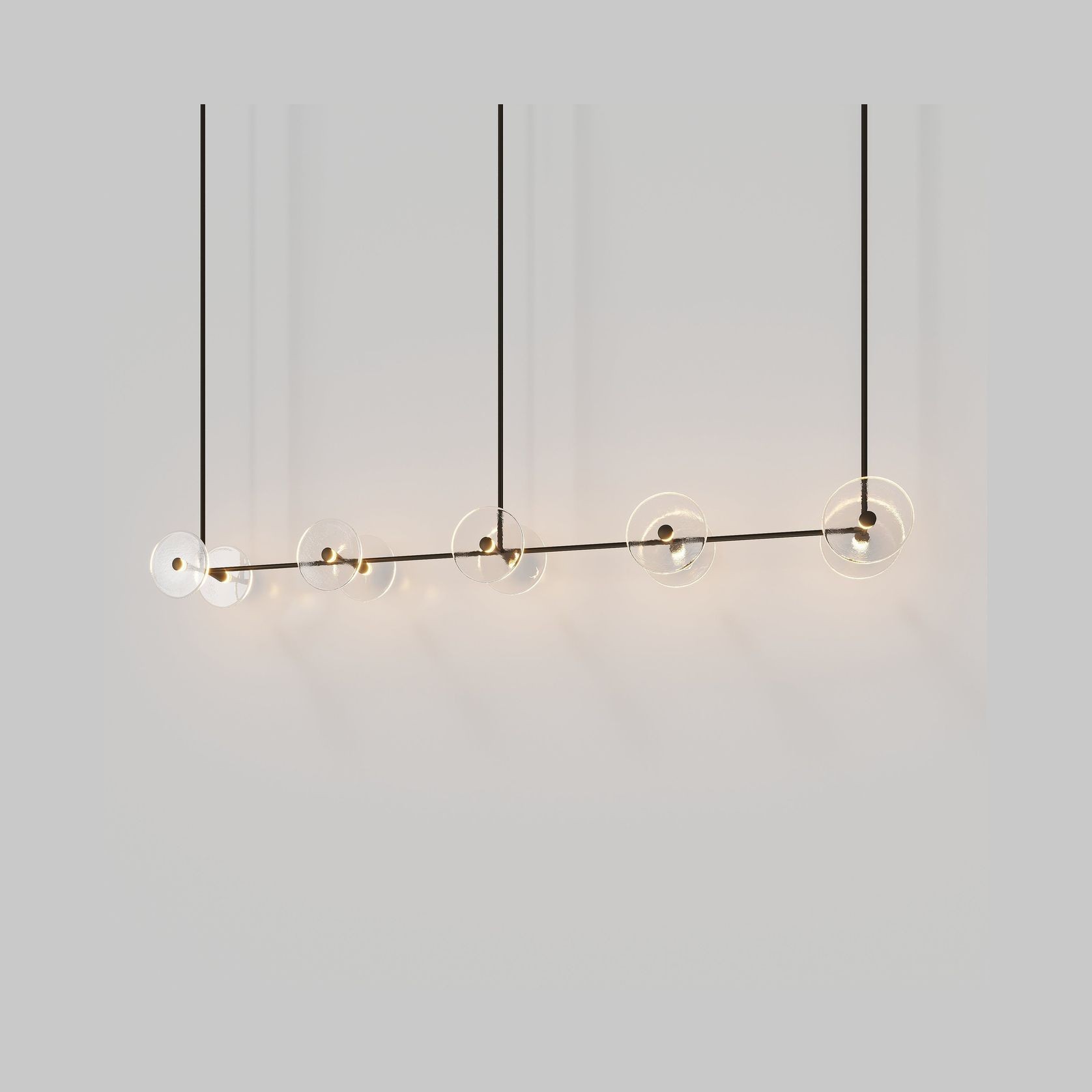 Coral Linear Rod Pendant (Ten Coral Pieces) gallery detail image