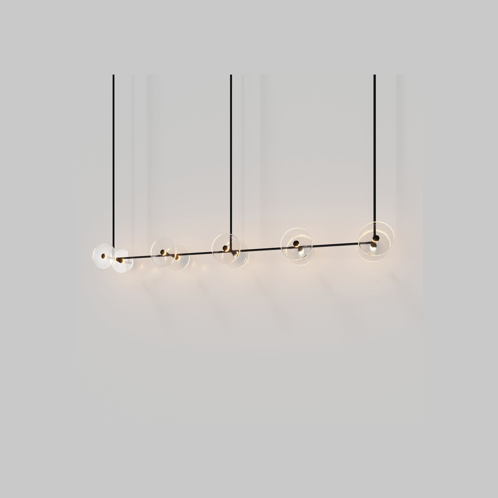 Coral Linear Rod Pendant (Ten Coral Pieces) gallery detail image