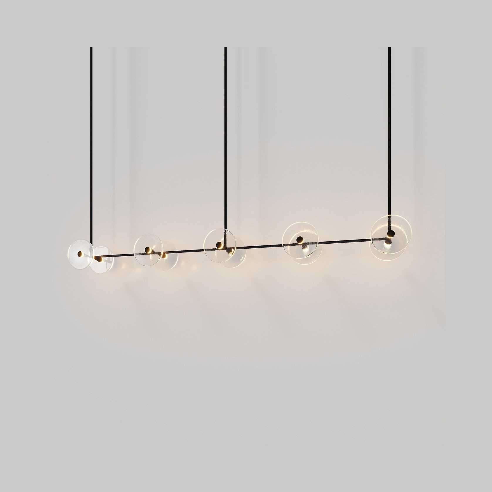 Coral Linear Rod Pendant (Ten Coral Pieces) gallery detail image