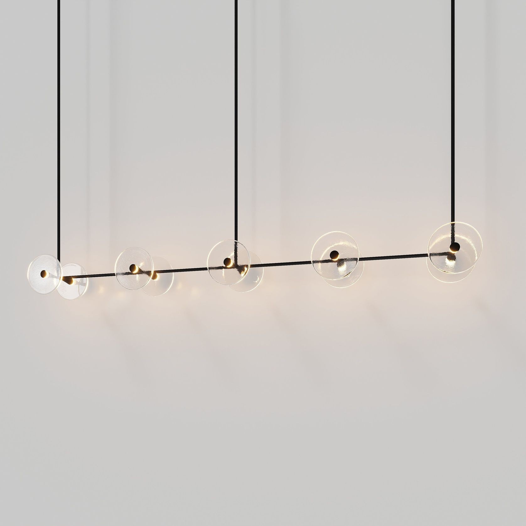 Coral Linear Rod Pendant (Ten Coral Pieces) gallery detail image