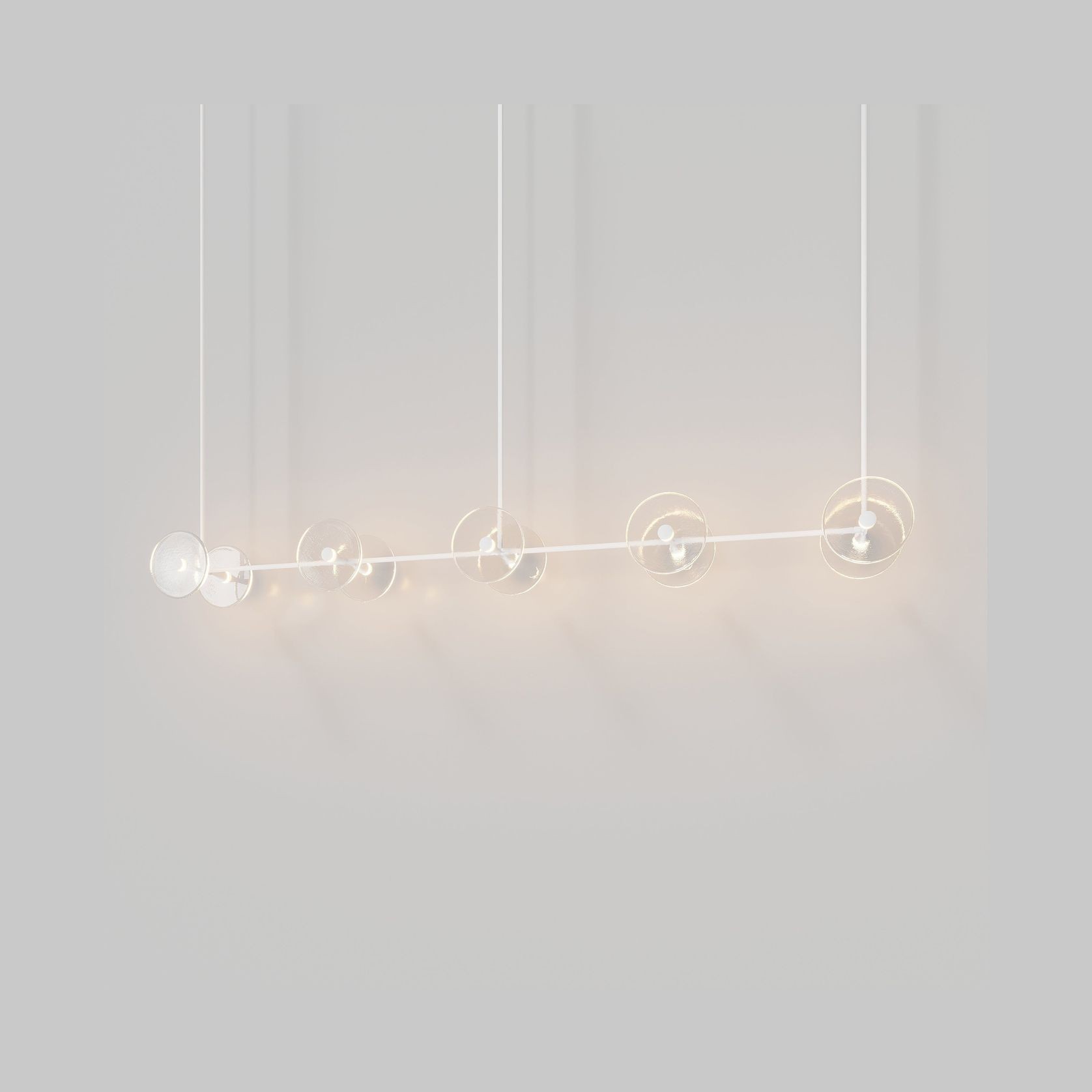 Coral Linear Rod Pendant (Ten Coral Pieces) gallery detail image