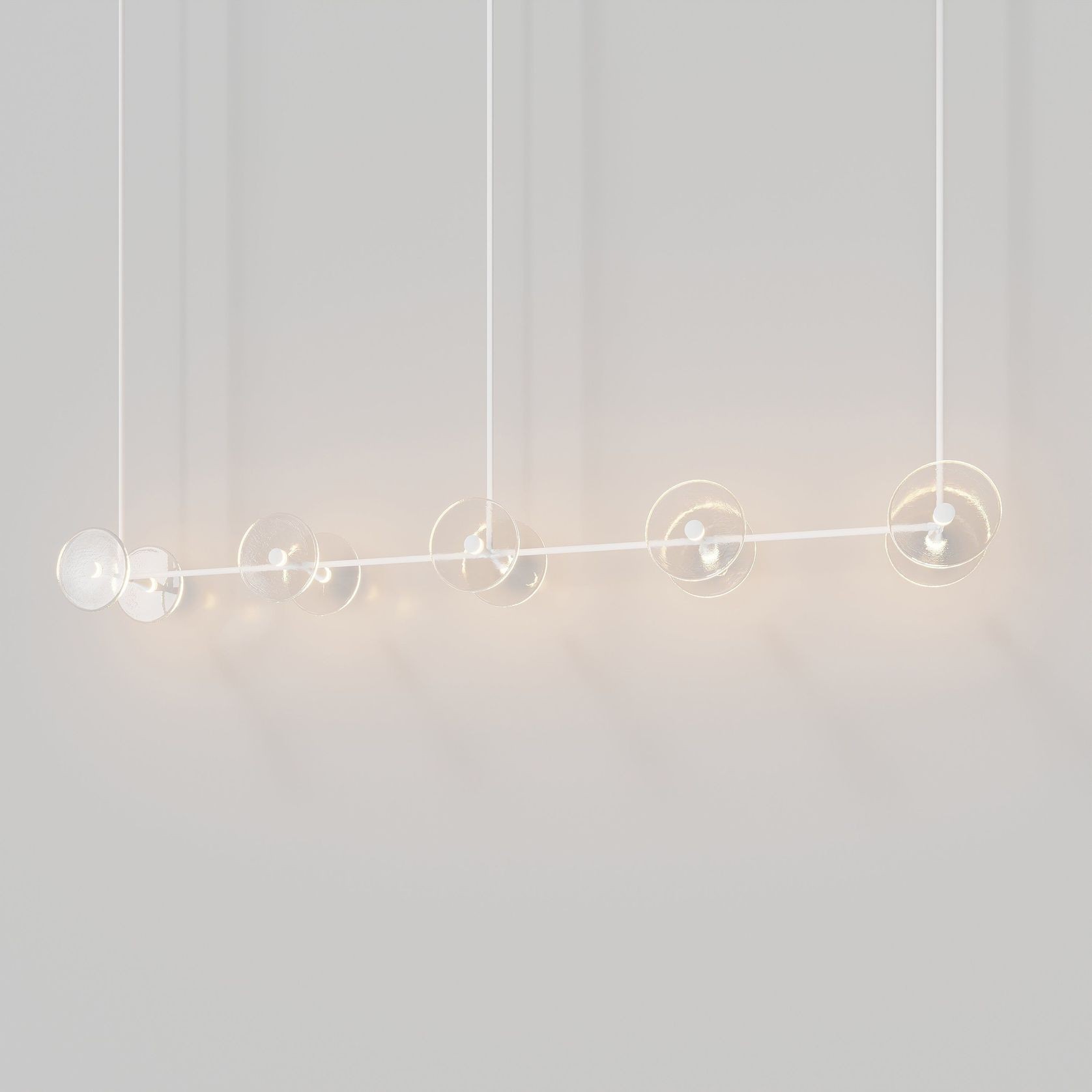 Coral Linear Rod Pendant (Ten Coral Pieces) gallery detail image