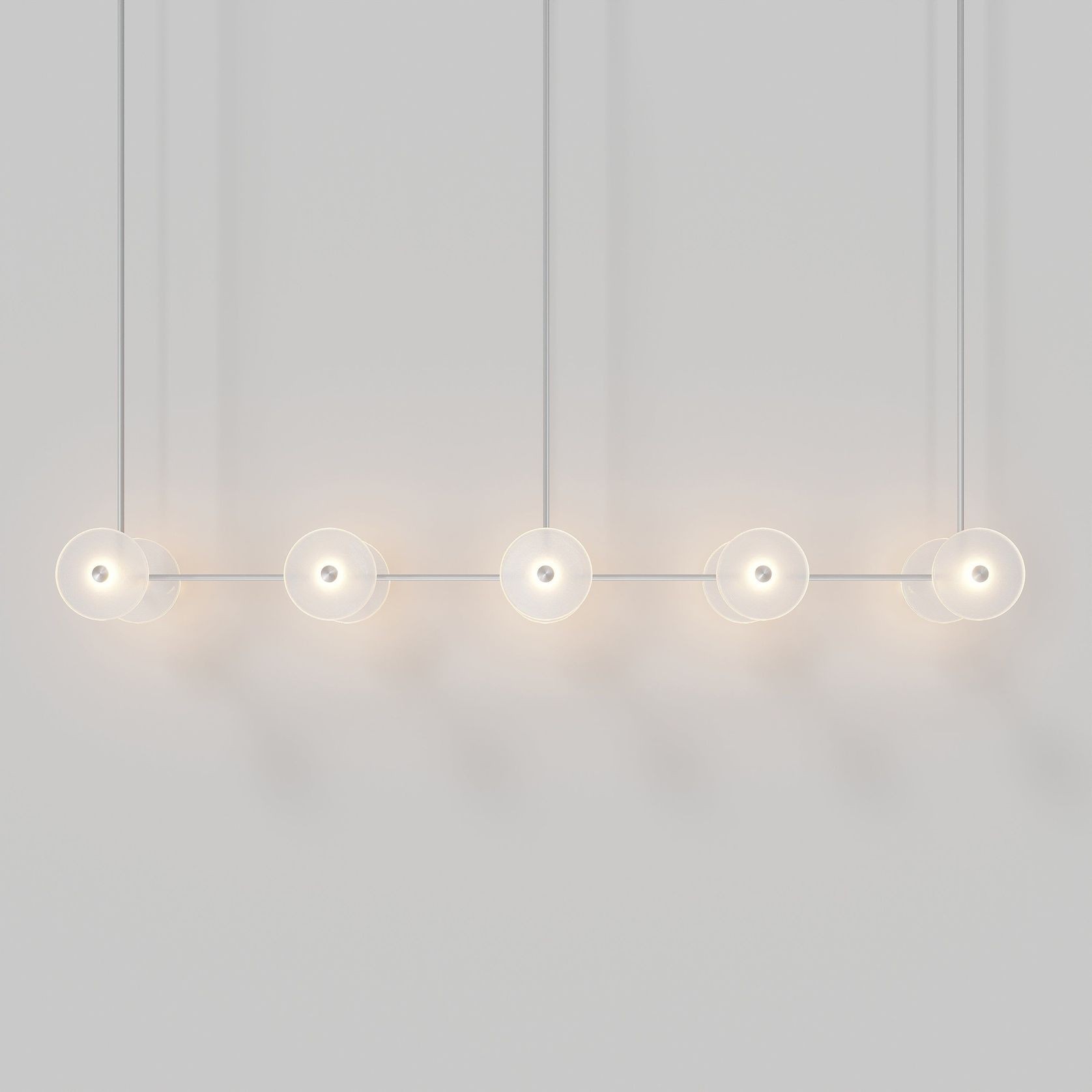 Coral Linear Rod Pendant (Ten Coral Pieces) gallery detail image