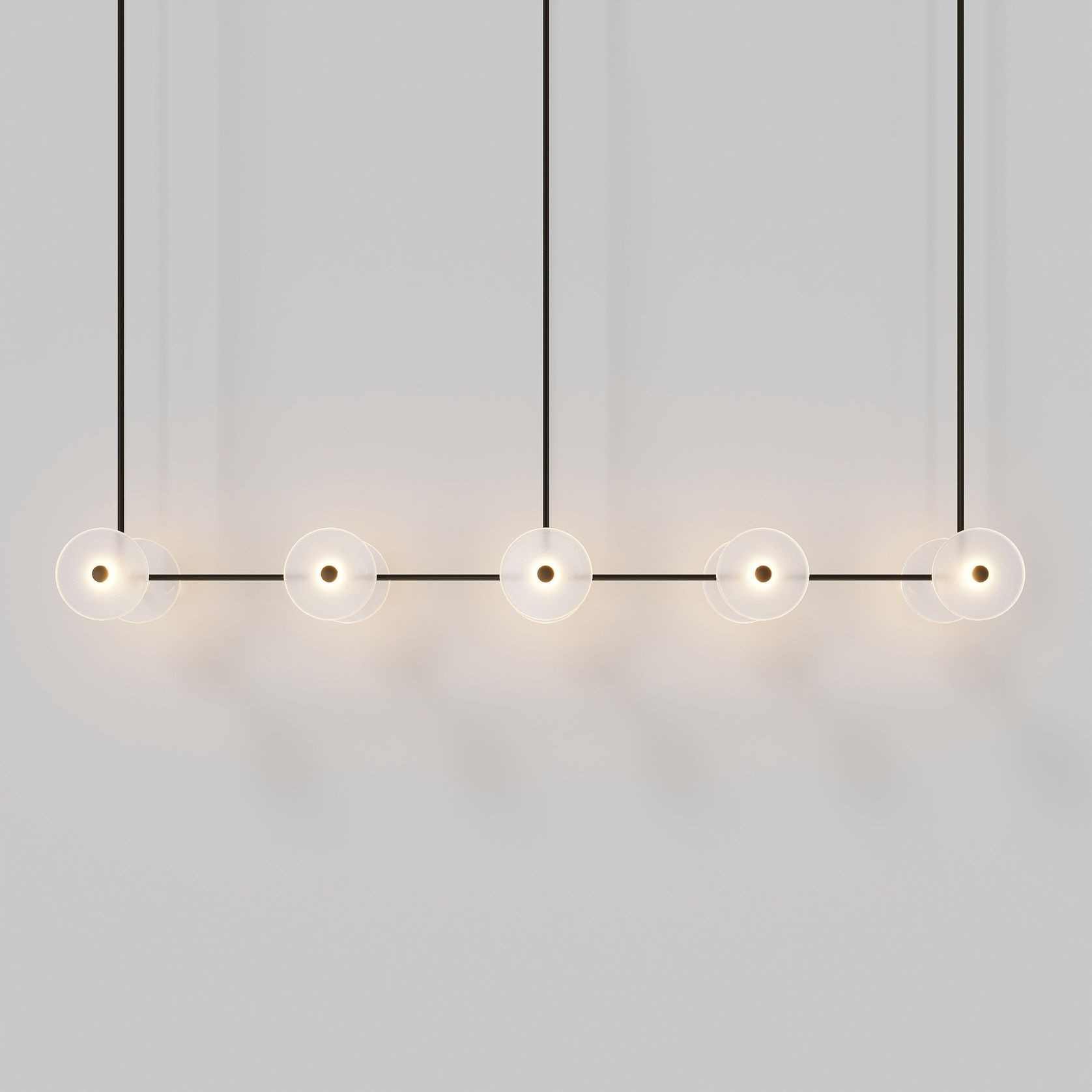 Coral Linear Rod Pendant (Ten Coral Pieces) gallery detail image