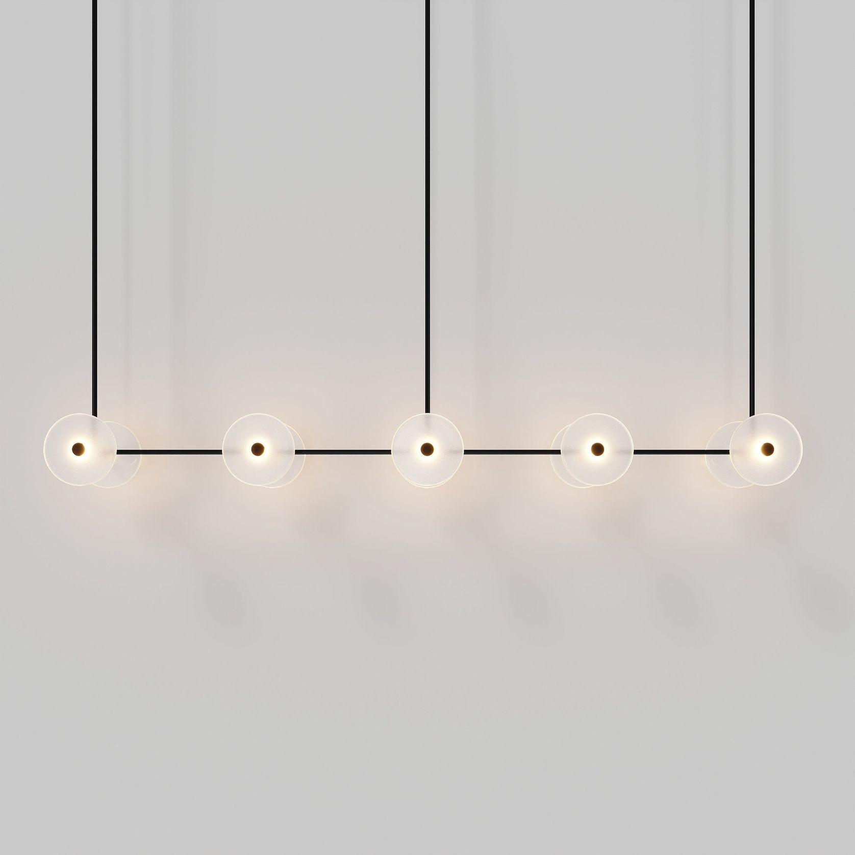 Coral Linear Rod Pendant (Ten Coral Pieces) gallery detail image