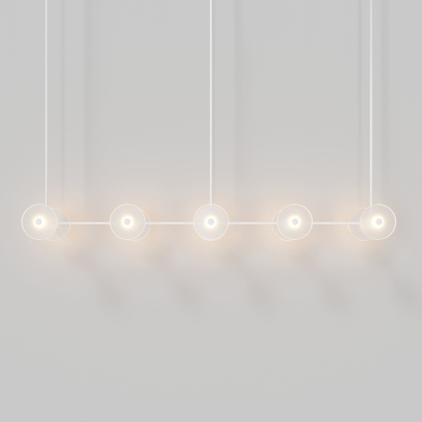 Coral Linear Rod Pendant (Ten Coral Pieces) gallery detail image
