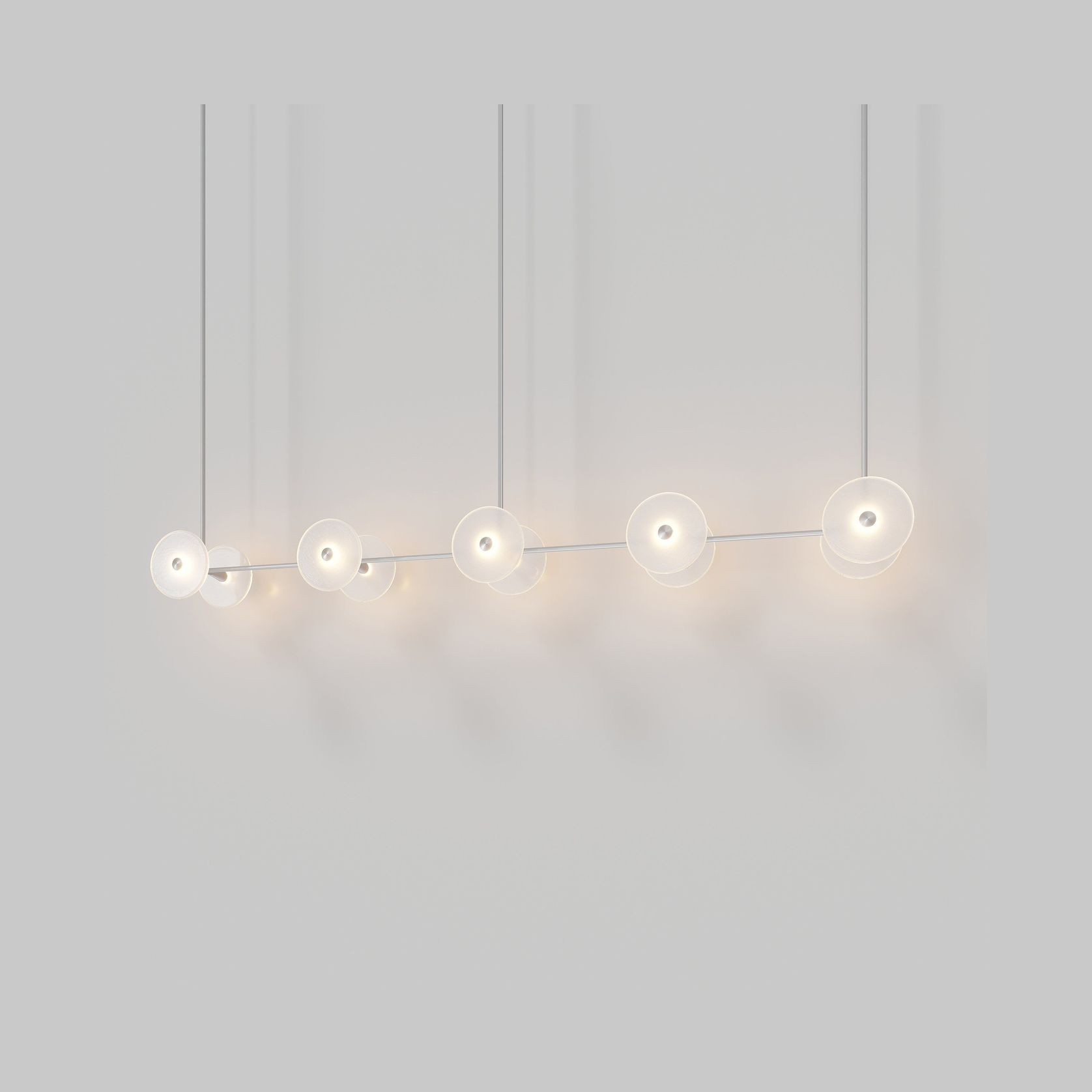 Coral Linear Rod Pendant (Ten Coral Pieces) gallery detail image
