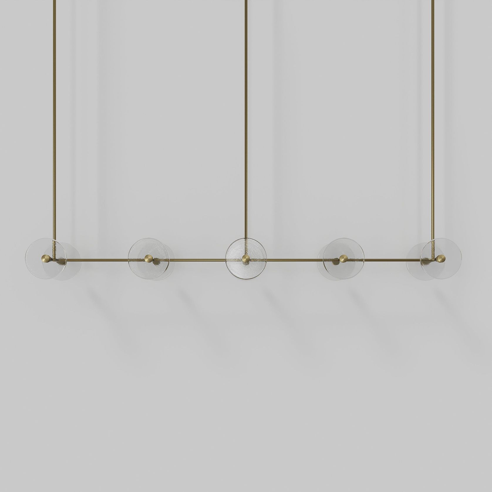 Coral Linear Rod Pendant (Ten Coral Pieces) gallery detail image
