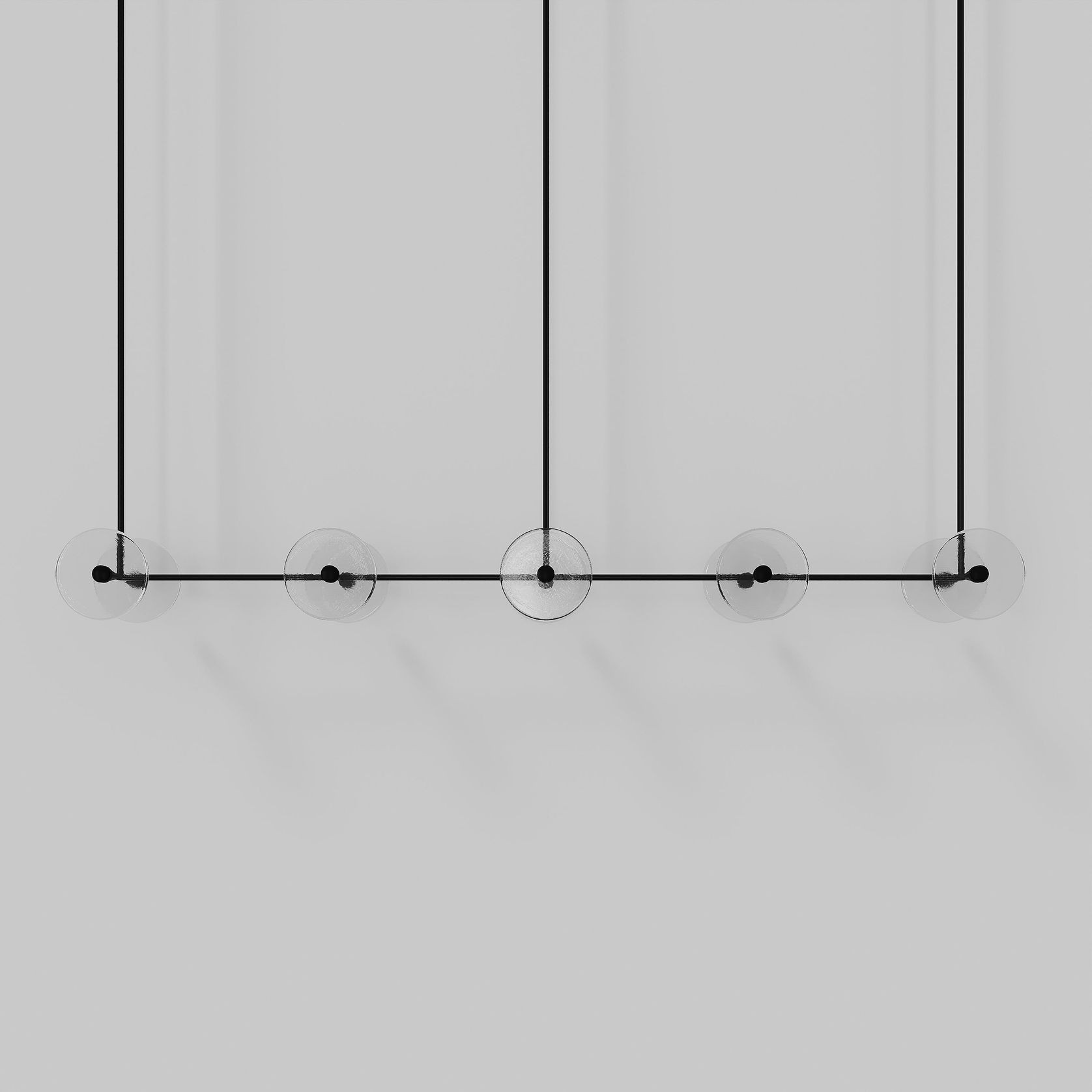 Coral Linear Rod Pendant (Ten Coral Pieces) gallery detail image