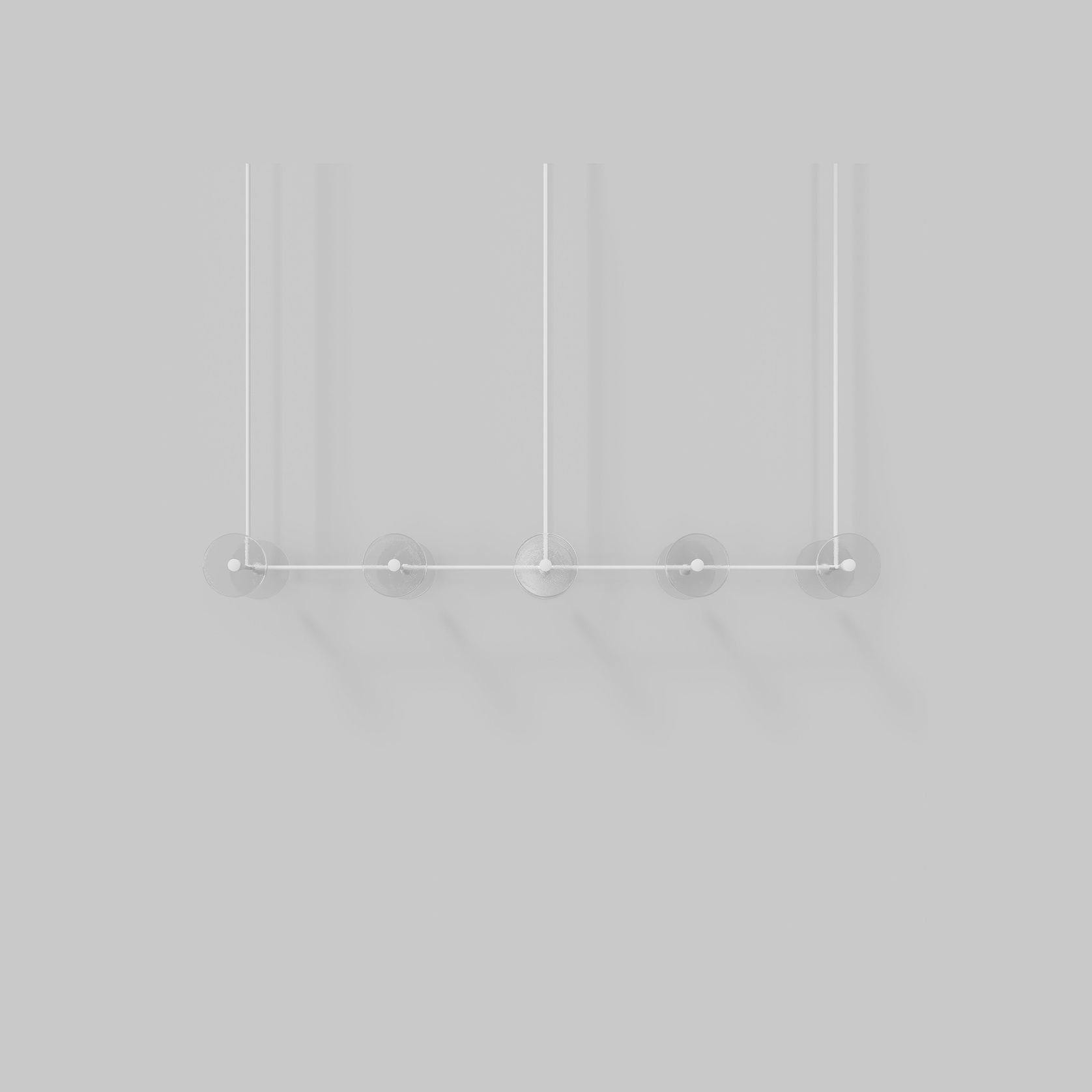 Coral Linear Rod Pendant (Ten Coral Pieces) gallery detail image