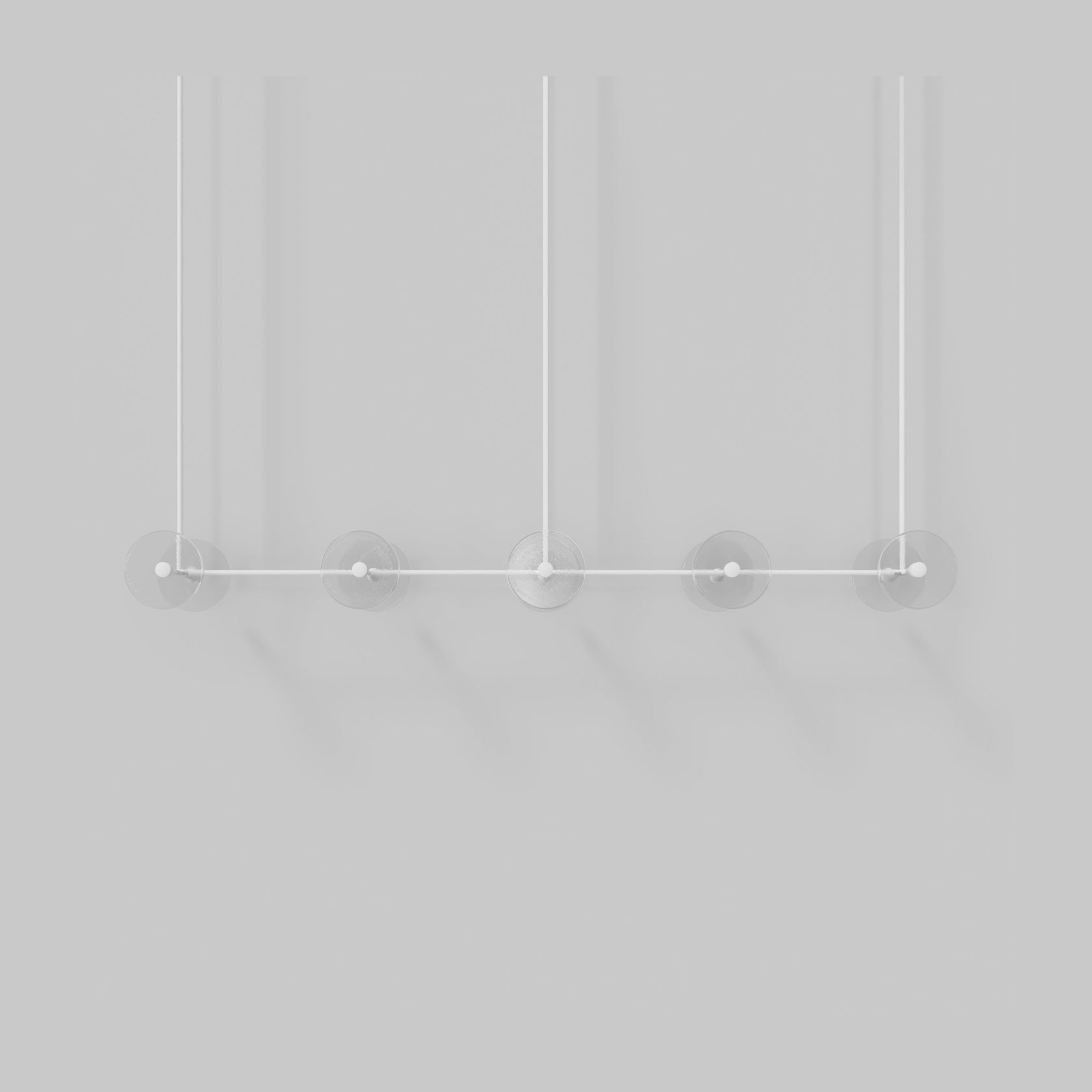 Coral Linear Rod Pendant (Ten Coral Pieces) gallery detail image