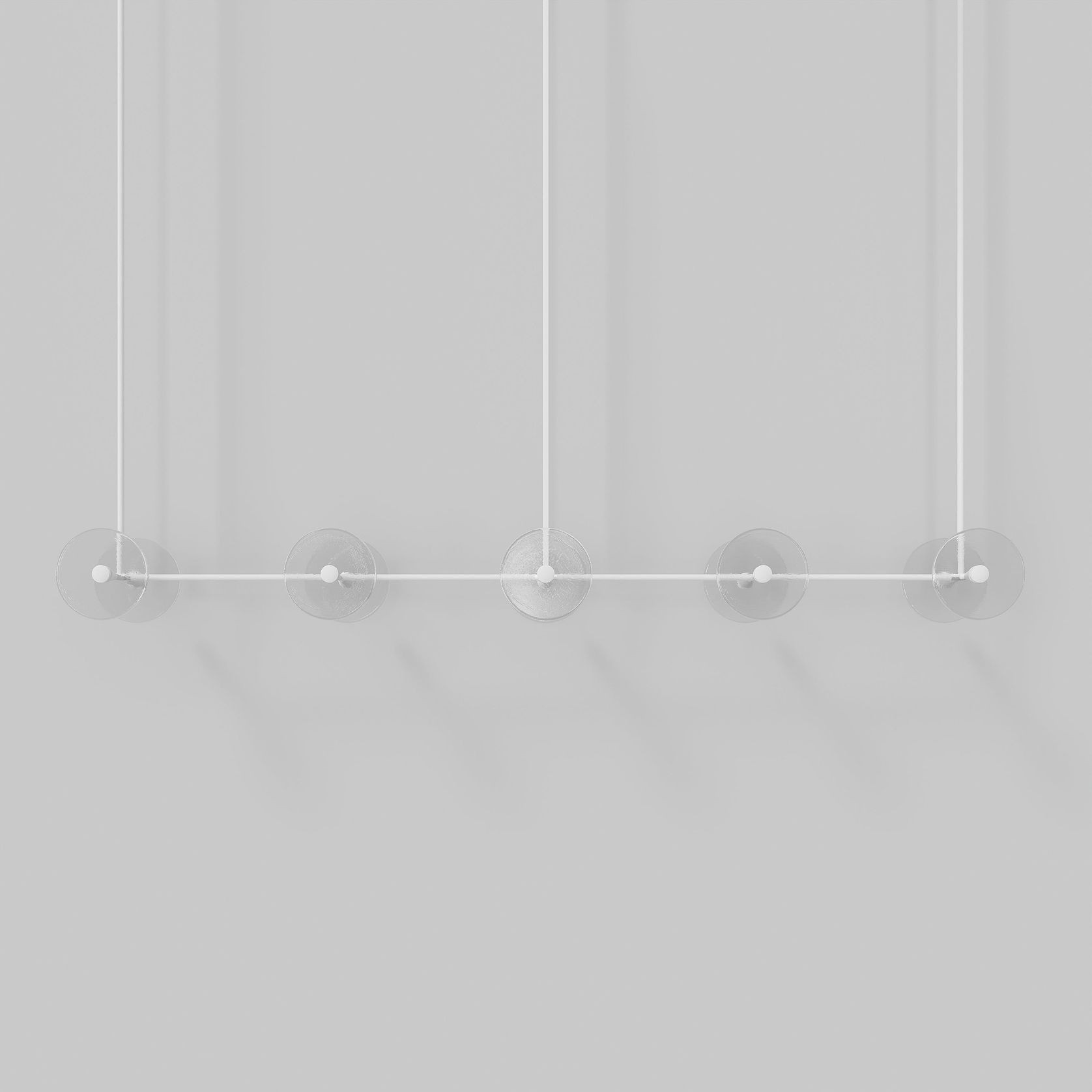 Coral Linear Rod Pendant (Ten Coral Pieces) gallery detail image