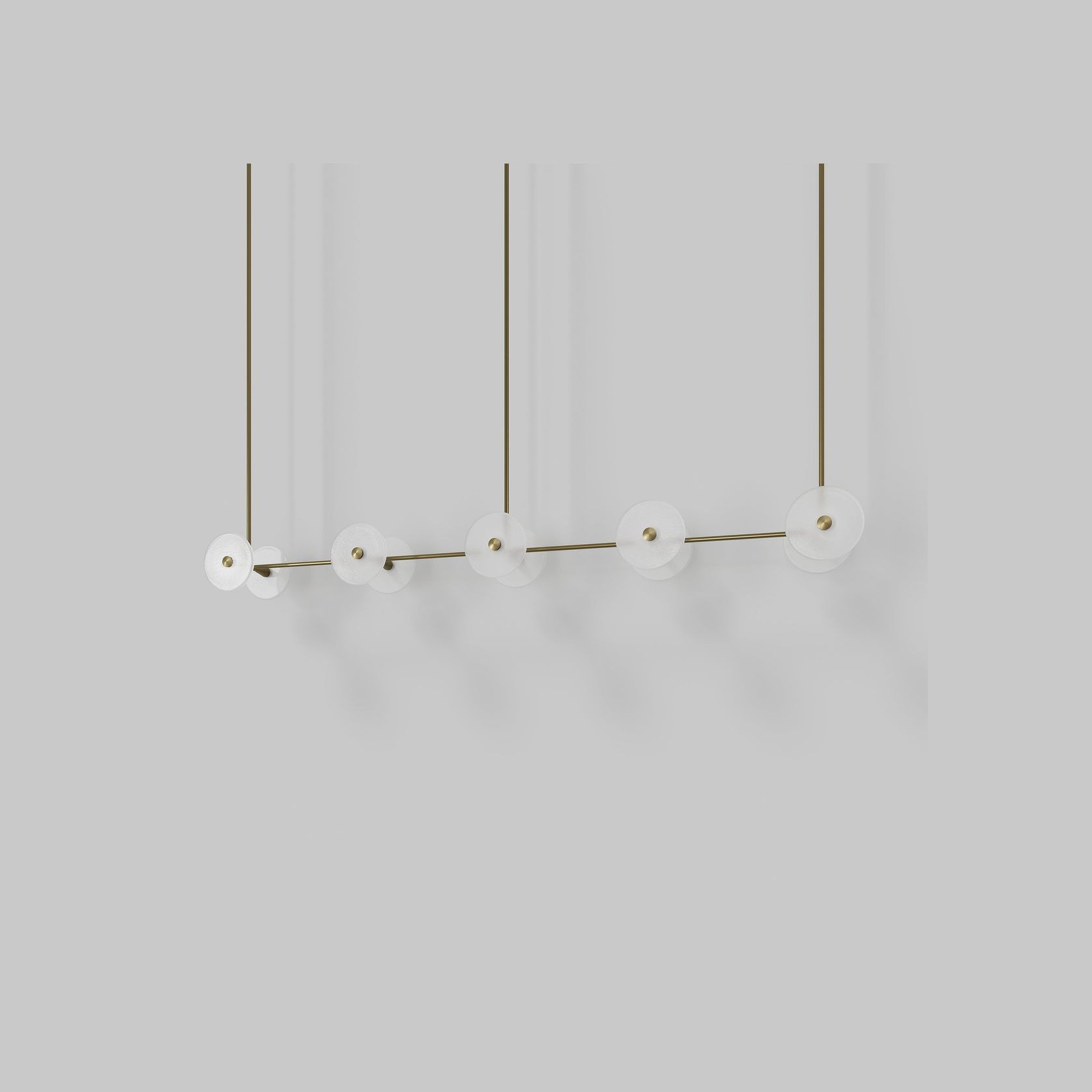 Coral Linear Rod Pendant (Ten Coral Pieces) gallery detail image