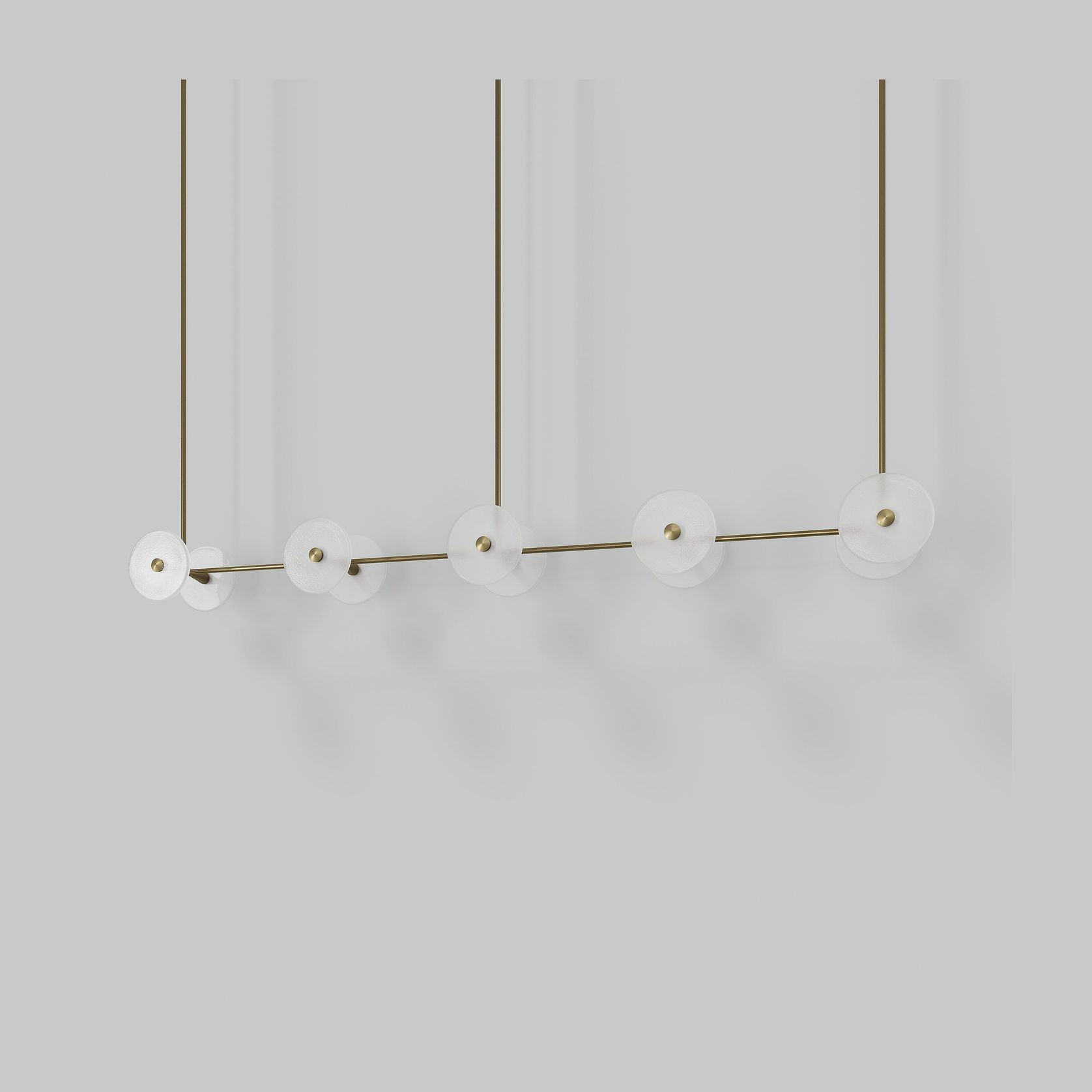 Coral Linear Rod Pendant (Ten Coral Pieces) gallery detail image