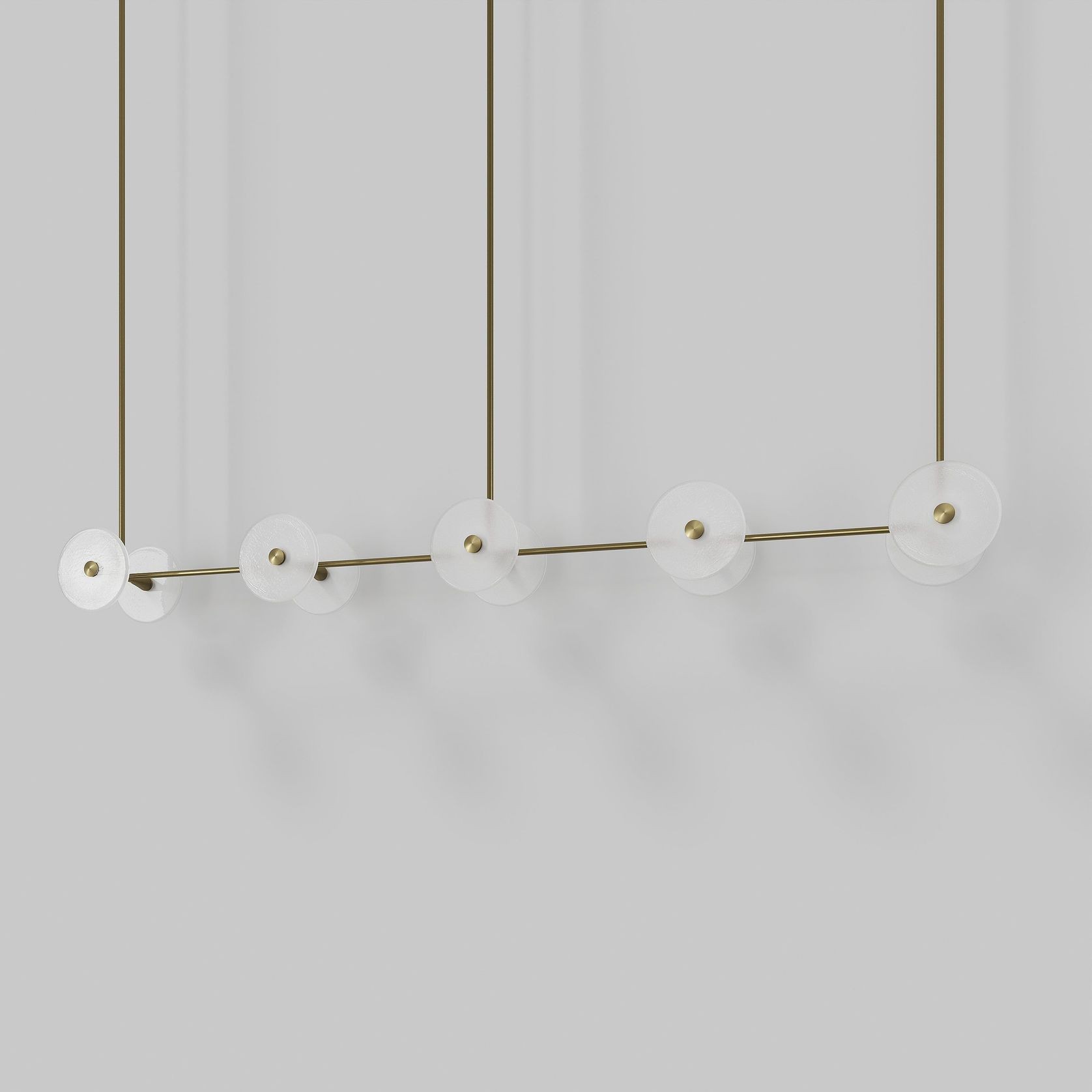 Coral Linear Rod Pendant (Ten Coral Pieces) gallery detail image
