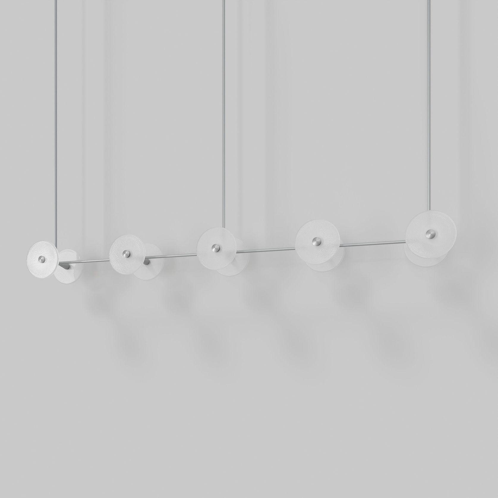 Coral Linear Rod Pendant (Ten Coral Pieces) gallery detail image