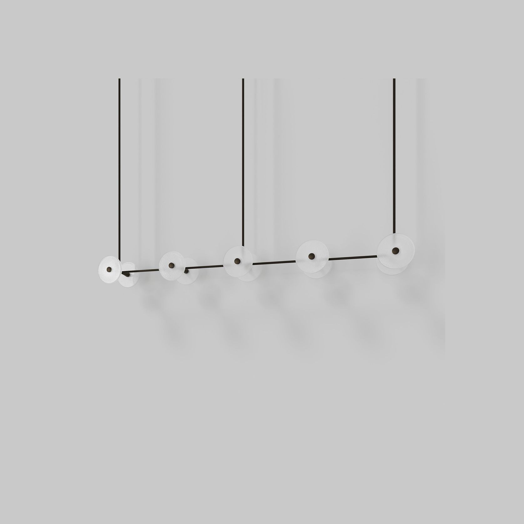 Coral Linear Rod Pendant (Ten Coral Pieces) gallery detail image