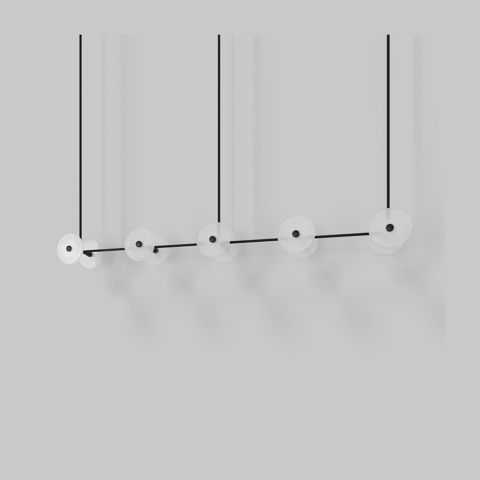 Coral Linear Rod Pendant (Ten Coral Pieces) gallery detail image