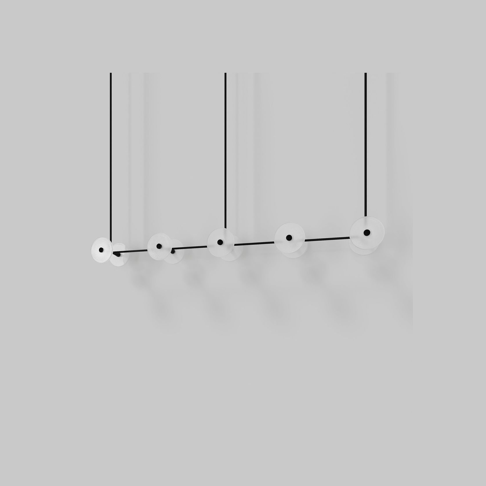 Coral Linear Rod Pendant (Ten Coral Pieces) gallery detail image