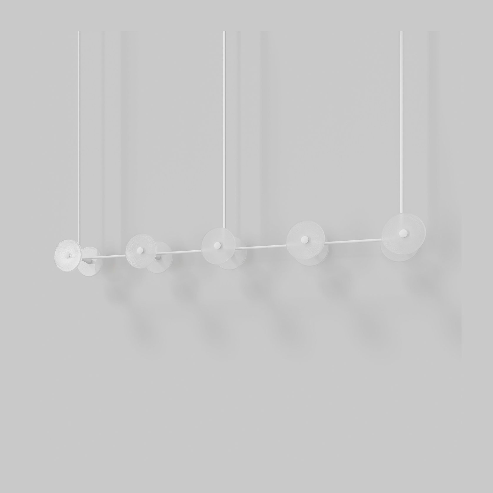Coral Linear Rod Pendant (Ten Coral Pieces) gallery detail image