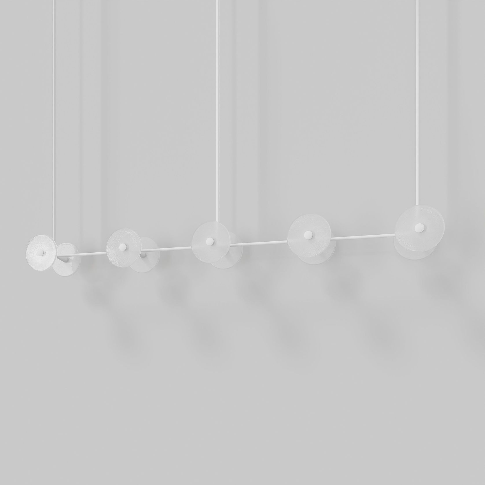Coral Linear Rod Pendant (Ten Coral Pieces) gallery detail image