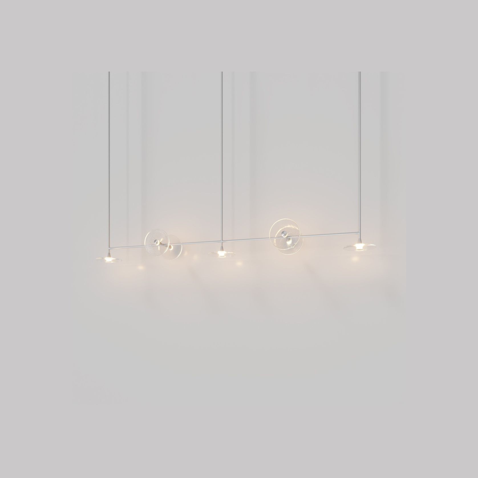 Coral Linear Rod Pendant (Seven Coral Pieces) gallery detail image