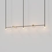 Coral Linear Rod Pendant (Seven Coral Pieces) gallery detail image