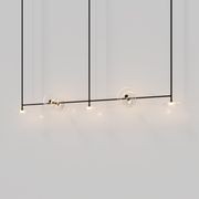 Coral Linear Rod Pendant (Seven Coral Pieces) gallery detail image