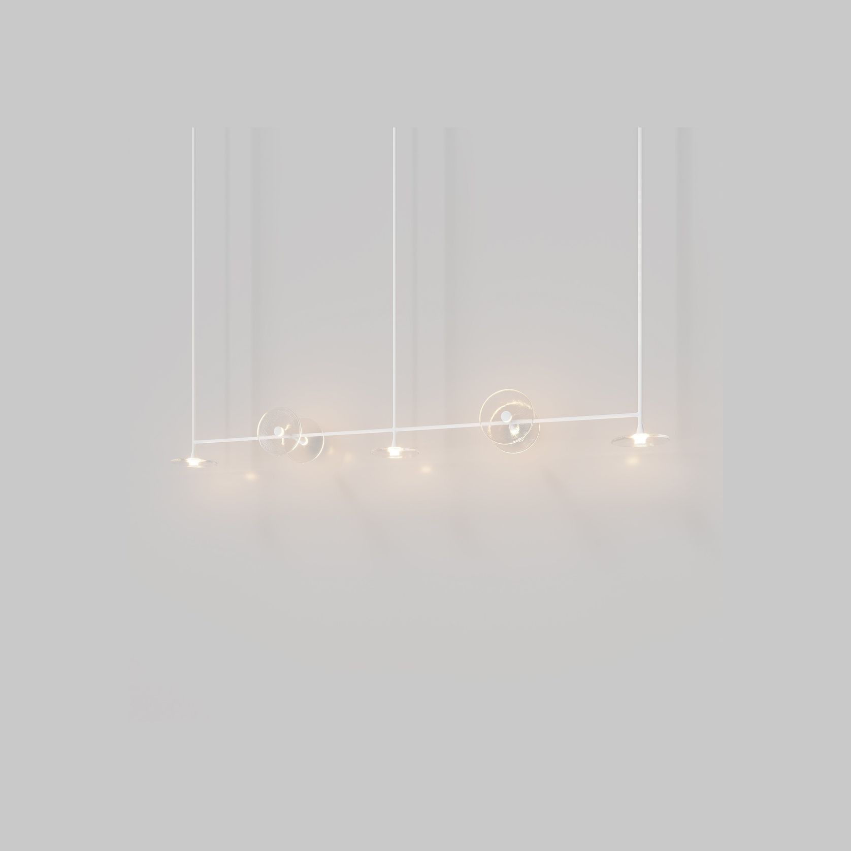 Coral Linear Rod Pendant (Seven Coral Pieces) gallery detail image