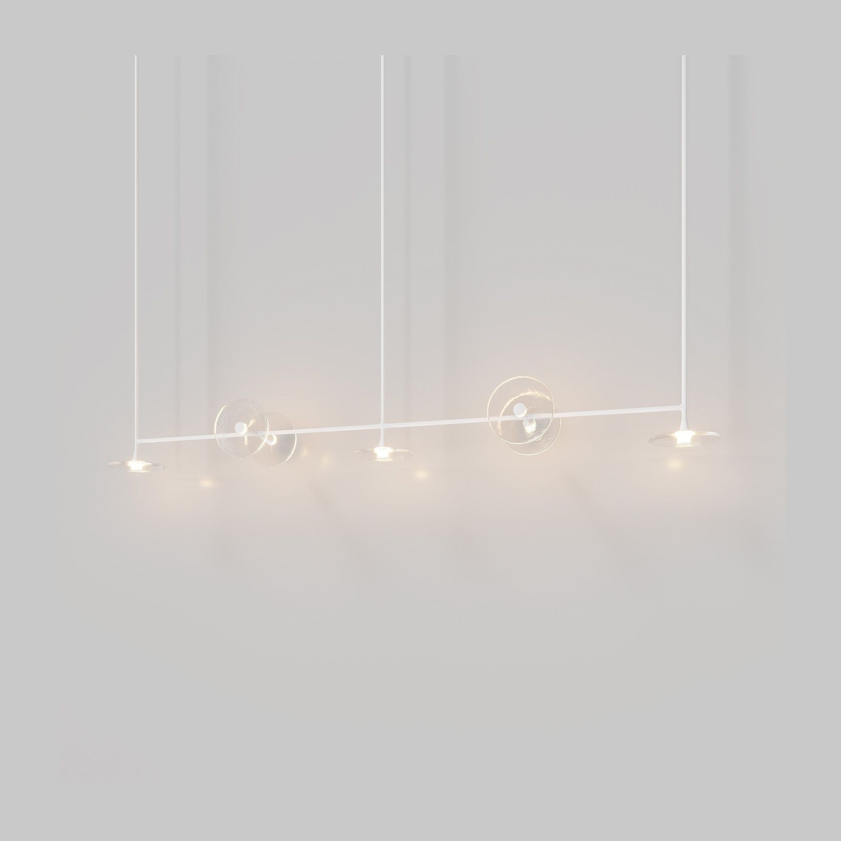Coral Linear Rod Pendant (Seven Coral Pieces) gallery detail image