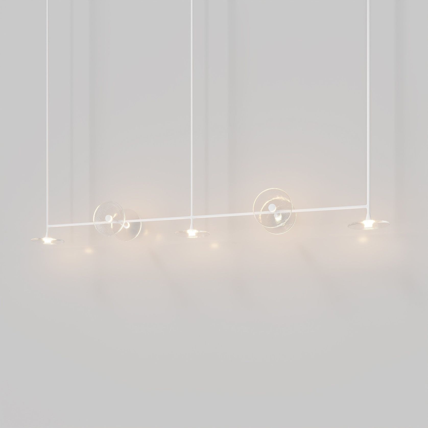 Coral Linear Rod Pendant (Seven Coral Pieces) gallery detail image
