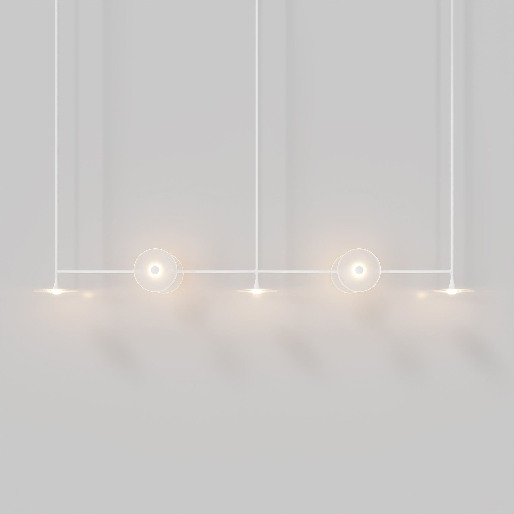 Coral Linear Rod Pendant (Seven Coral Pieces) gallery detail image