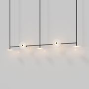 Coral Linear Rod Pendant (Seven Coral Pieces) gallery detail image